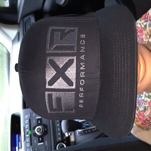 FXR Performance Racing Embroidered Snapback Black Adult Hat Cap OS